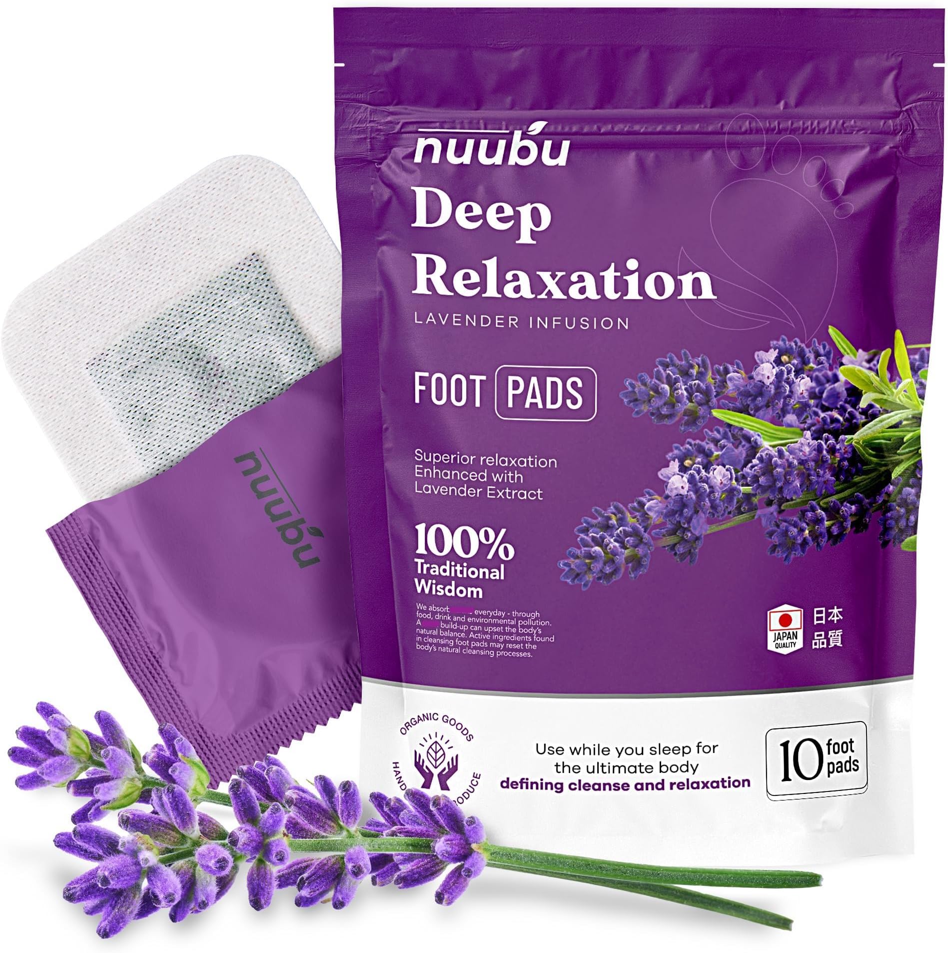 Nuubu Deep Cleansing Foot Pads for Stress Relief, Better