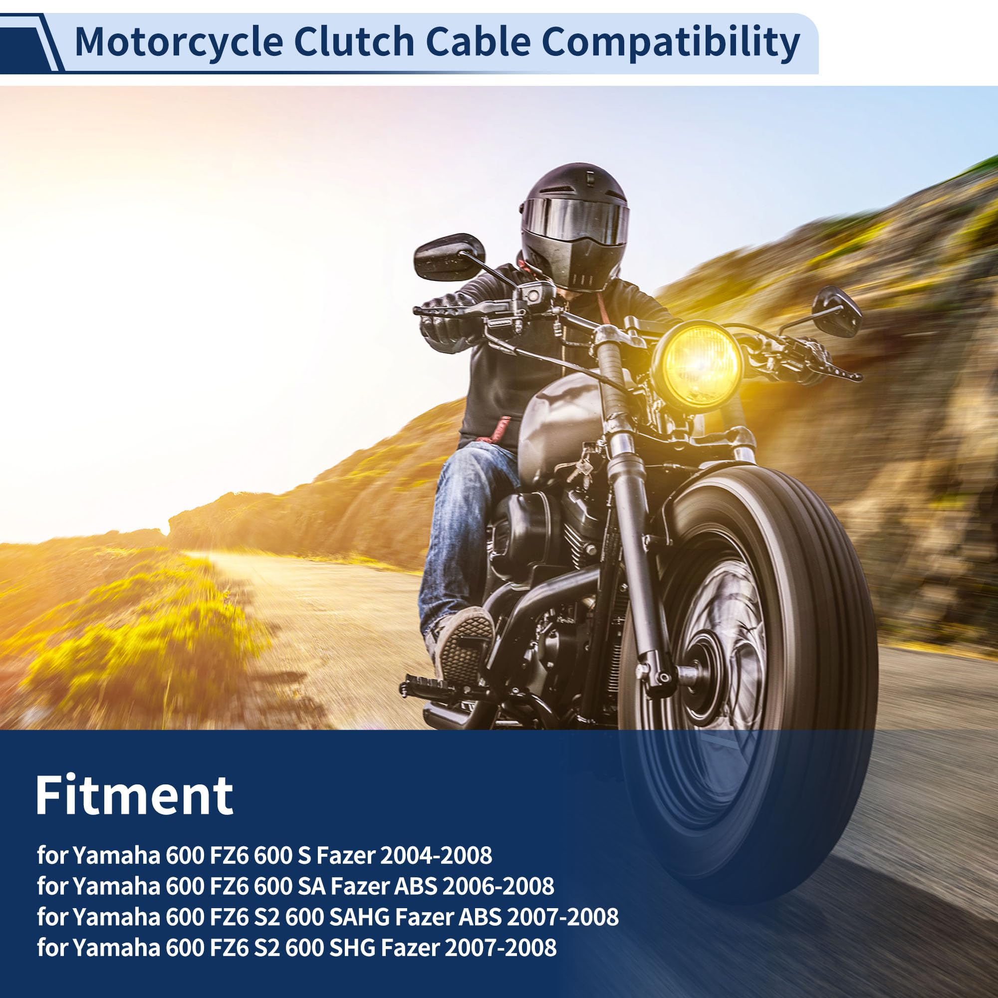 Câble D'Embrayage Moto, Câble D'Embrayage Moto N° 5Vx2633500 Pour Yamaha 600 Fz6 600 S Fazer 2004-2008, 1 Pièce