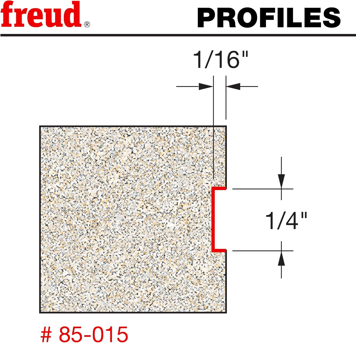 Freud 1/16 in. Depth Inlay Bit with 1/2 in. Shank