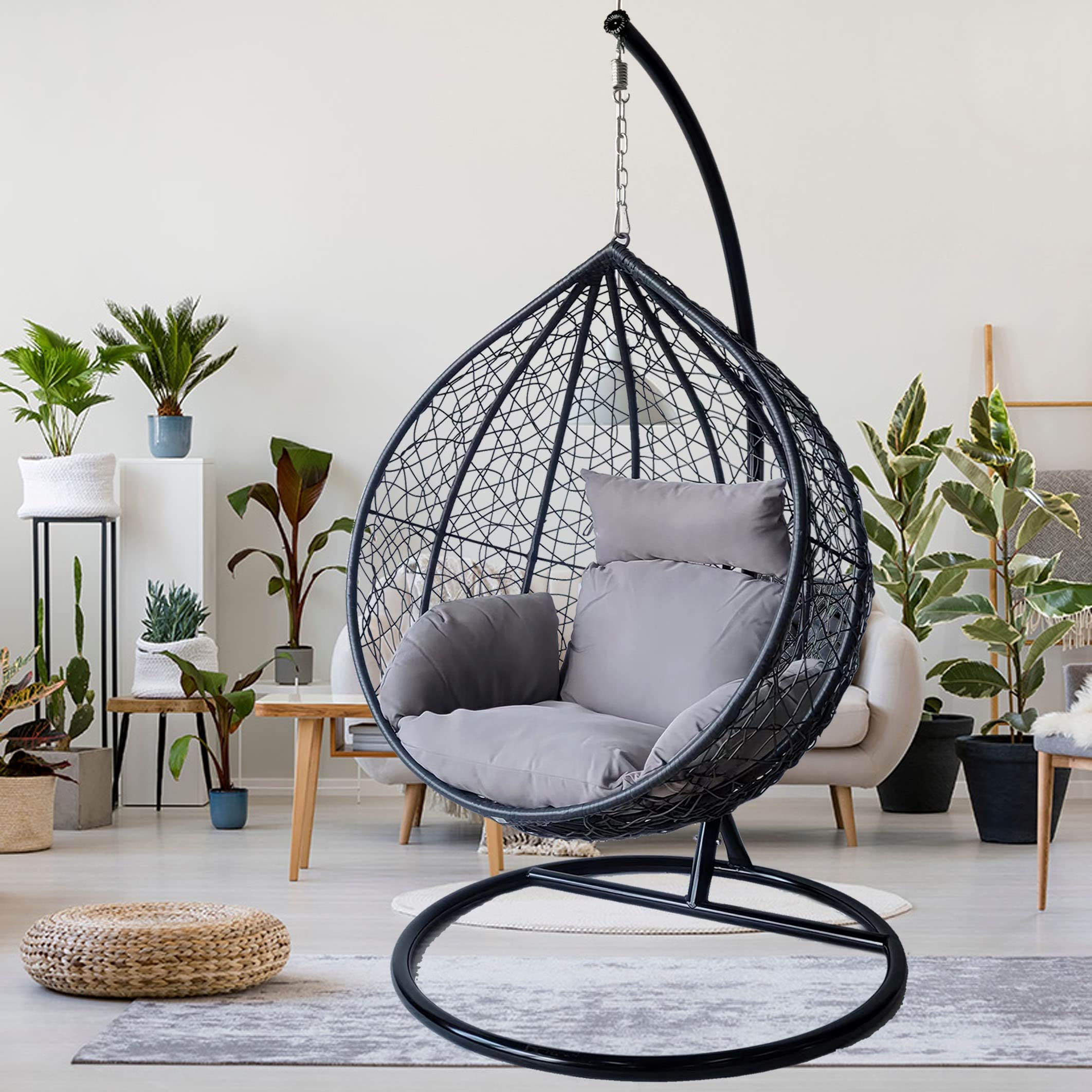 free standing hanging egg chair