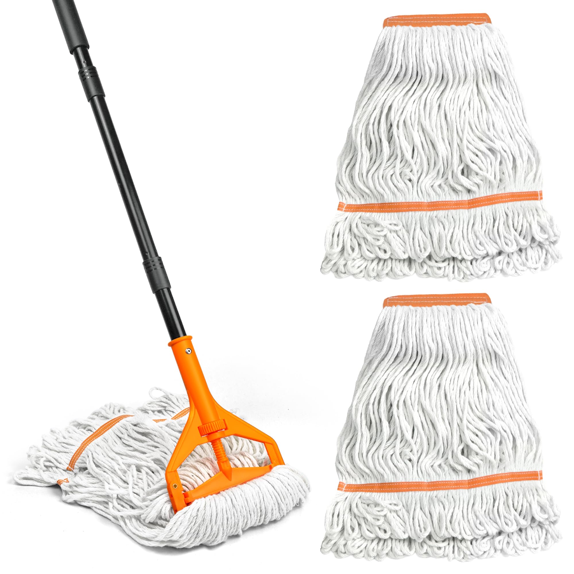 TidyBliss Commercial Mop with 3 Replacement Heads