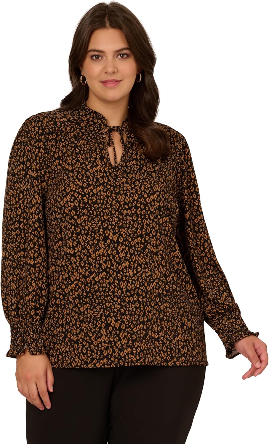 Black/Camel Basic Leopard