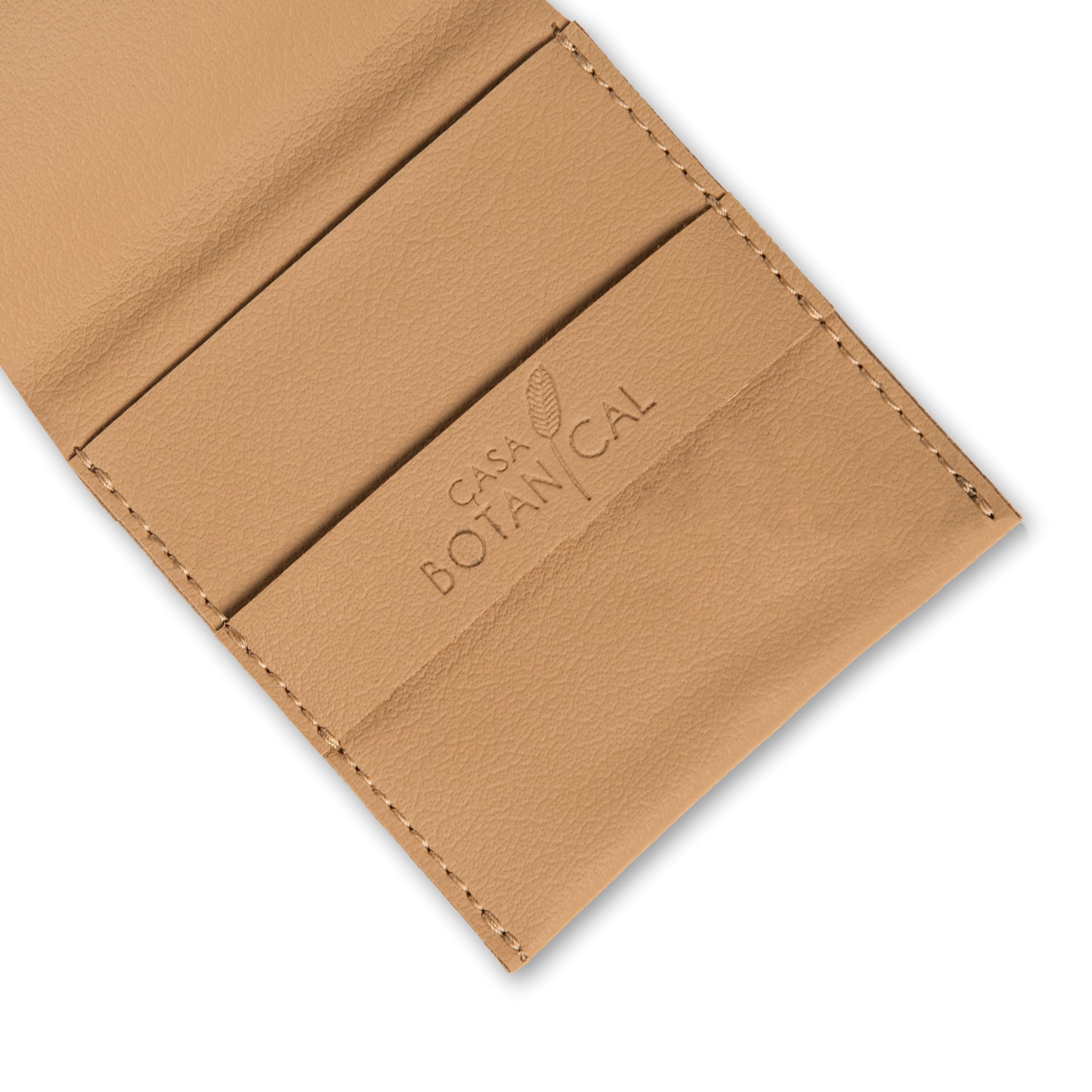Casa Botanical Leather Pouch, Pocket Cosmetic Bag for Women, Waterproof Makeup Bags, Travel Organizer for Coin Purse, Lipstick, Headphones, Jewelry Accessories - Small Pouches Orange (Beige) 4