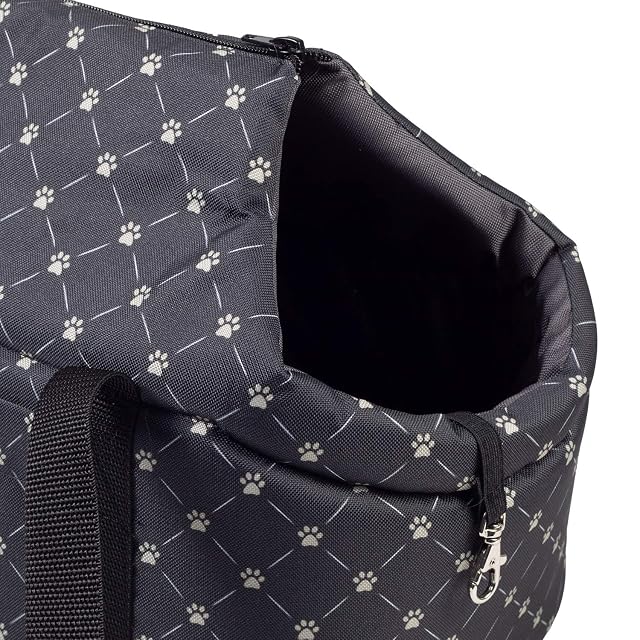 Foto 5 de 7 de Bolsa para perros, bolsa para cachorros - Negro/Patrón: Pezuñas, S hasta 5 kg