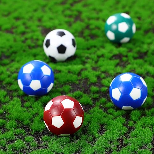 Miniatura 8 de Alipis 8 pelotas de repuesto de futbolín de fútbol para niños, mini futbolín, piezas de mesa de futbolín, juego de mesa de futbolín, accesorio de