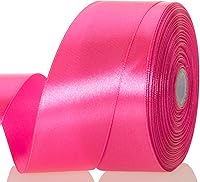 Vista 16 de Cinta de satén sólida de 1 pulgada de oro champagne, 50 yardas de cinta de tela para manualidades, envoltura de regalos, ramos florales, decoración