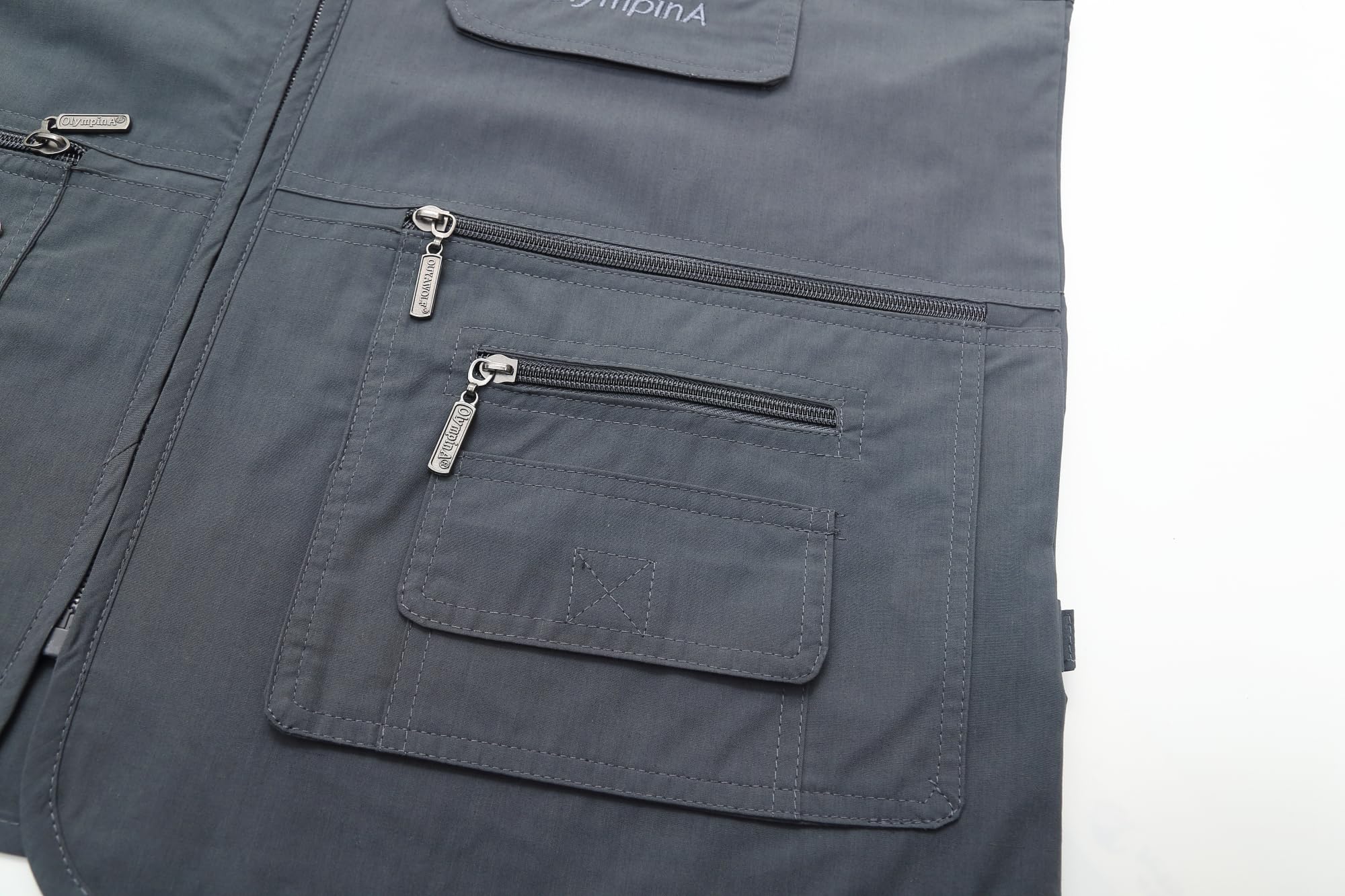 Luckyone Gilet estivo da uomo per cani con molte tasche, gilet multifunzione per caccia, pesca, campeggio, senza maniche, per fotografia, escursionismo