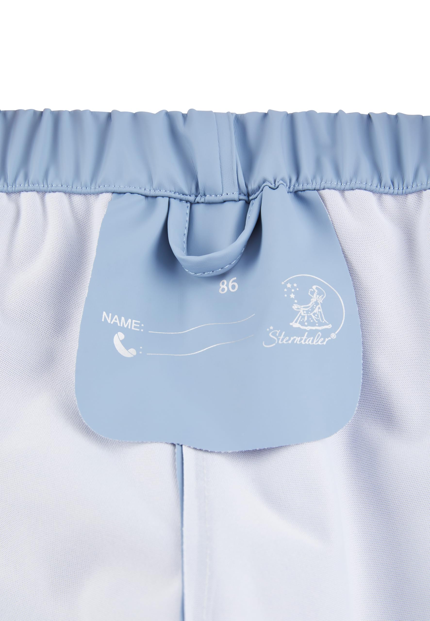 Sterntaler Regenhose ungefüttert Uni - Kinder Regenhose wasserdicht - Jungen Matsch- und Buddelhose ohne Latz mit verschweißten Nähten - robuste Regenbekleidung - blau, Größe 116