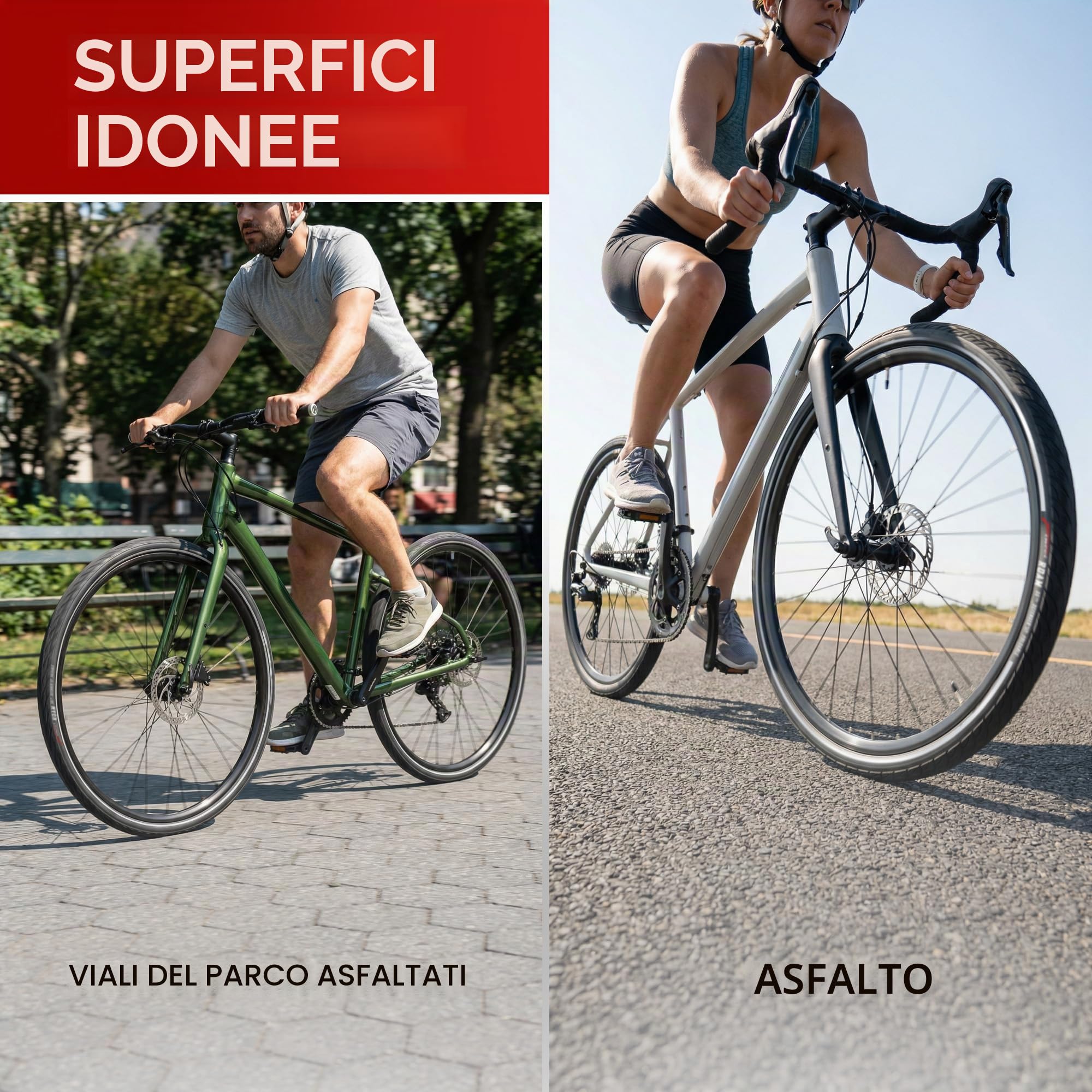 Fincci Copertone Bici 700x35c 37-622 Pieghevole con Protezione Riflettente | Copertone 37-622 con Carcassa 30TPI e Protezione Anti-Foratura Lv3 per Pneumatici Bici 28 700 x 35c a 50-80 PSI - Set da 2