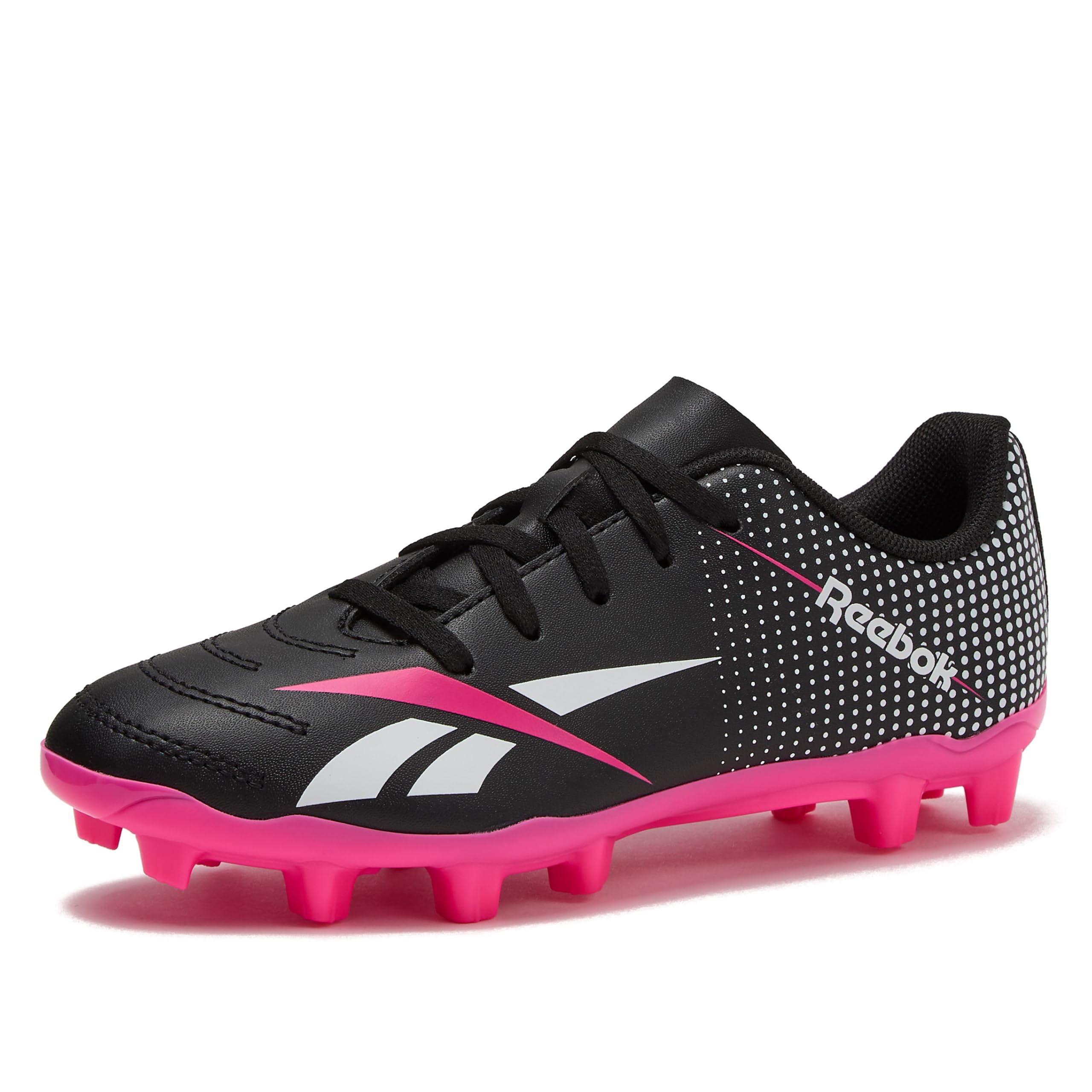 Reebok Strike MG Youth Kids Soccer Cleats Boys and Girls Soccer Shoes, Lace Up or Hook &amp; Loop Closure, Indoor or Outdoor for Turf or Grass