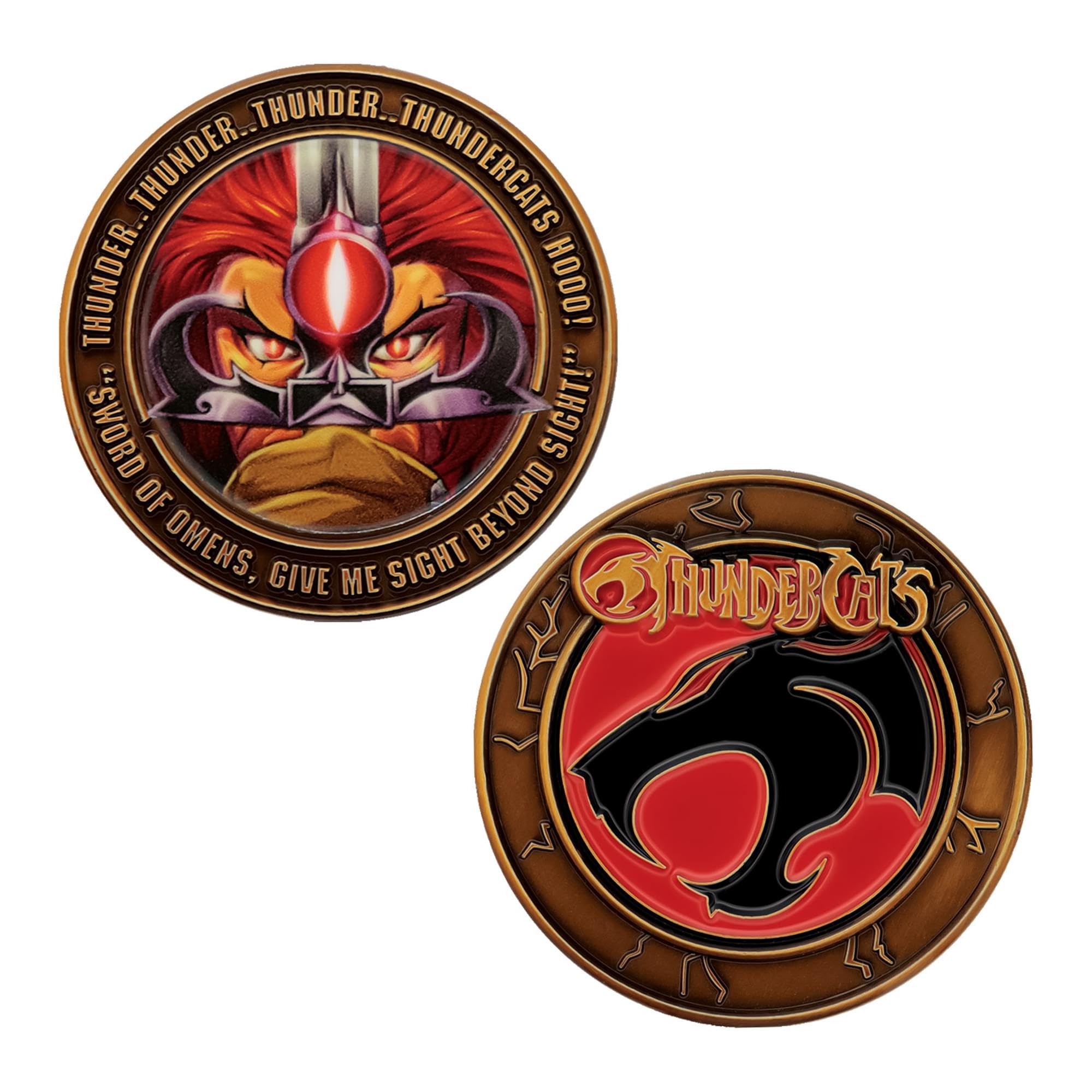 FaNaTtik ThunderCats 40th Anniversary Lion‑O Collectible Coin – Officially Licensed Limited Edition, Individually Numbered, 38mm Fan Token