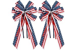Memorial Day Bow Tree Topper