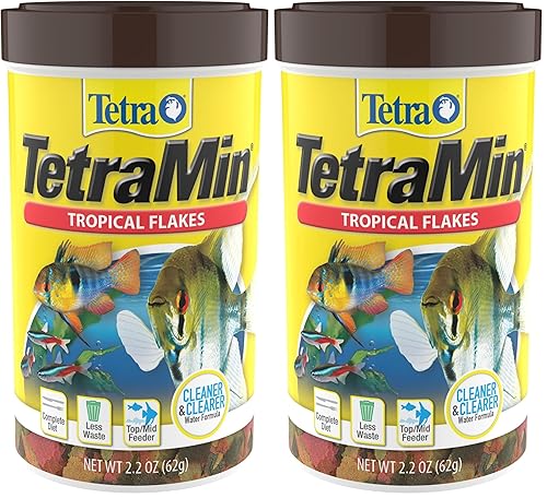 TetraMin Nutritionally Balanced Tropical Flake Food for Tropical Fish, 2.2