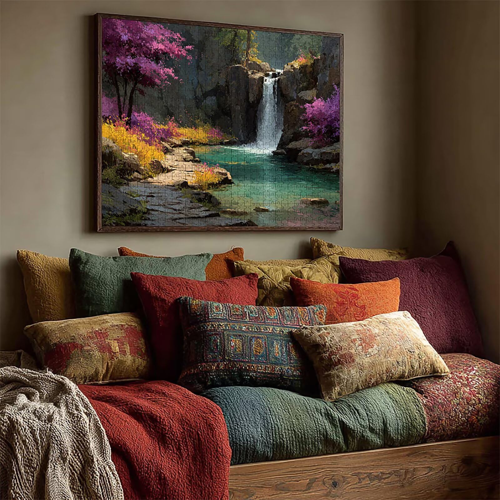 Puzzle 3000 elementów dla dorosłych, krajobraz, drewniane puzzle, 122 x 81 cm, części ściśle do siebie pasują, dla mężczyzn, kobiet, starszych seniorów, relaks i odstresowanie, prezenty, dekoracja