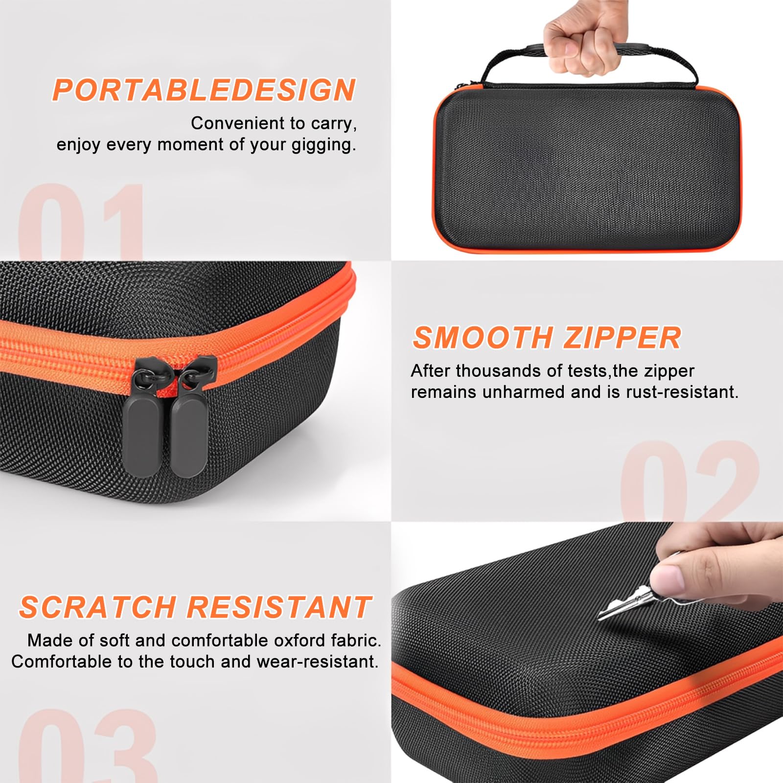 Sac de voyage portable Dual Mic : sac de voyage portable Dual Mic, compatible avec JBL Wireless Two microphone, poche pour microphone Bluetooth, récepteur, adaptateur, batterie (boîte