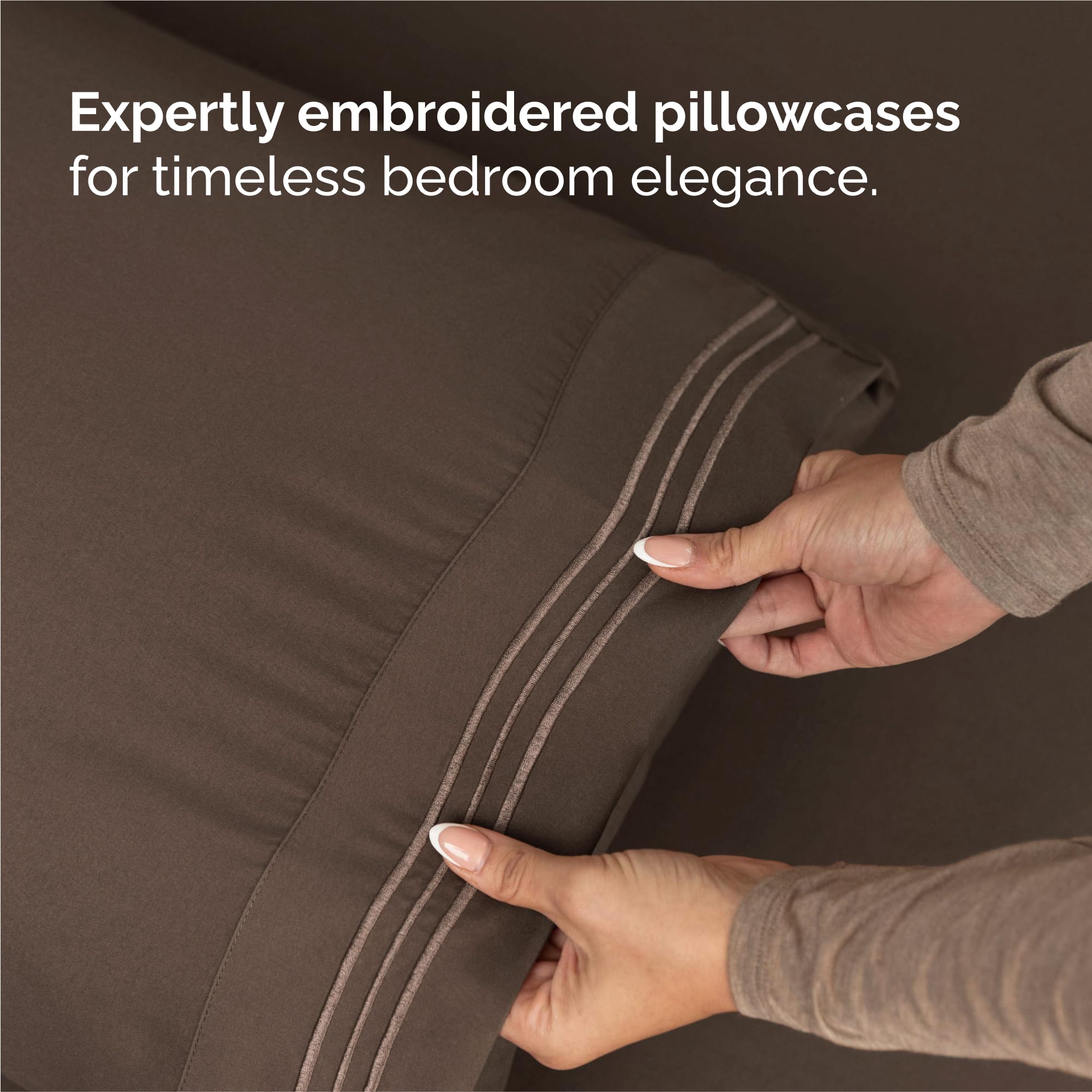 Amazon.com: Split King Size 5 Piece Sheet Set - Comfy Breathable