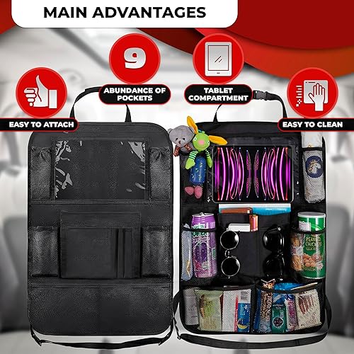 Miniatura 4 de Organizador de asiento trasero de automóvil, organizador de asiento de automóvil, protector de asiento de automóvil, protector de asiento,