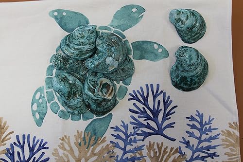 Miniatura 2 de Shorely Yours 5 PC Oyster Shells Dyed Aqua Blue Semi-Transparent Collected and Packed from USA for Arts & Crafts Weddings Tropical Themes Ornaments