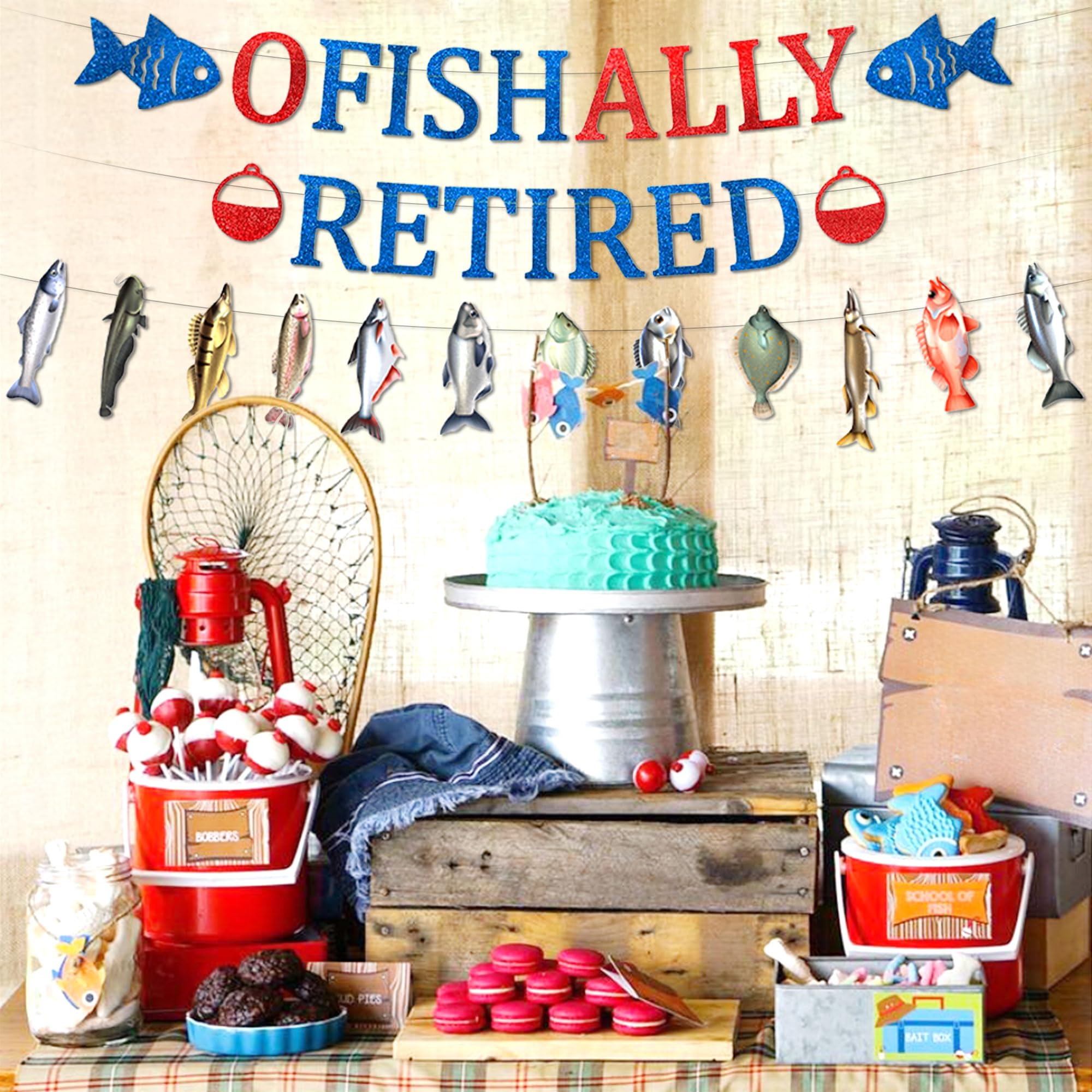 Ofishally Retirement Party Decorations Happy Retirement Banner I'm Retired for Retired Farewell Party Decoration Supplies - Image 3