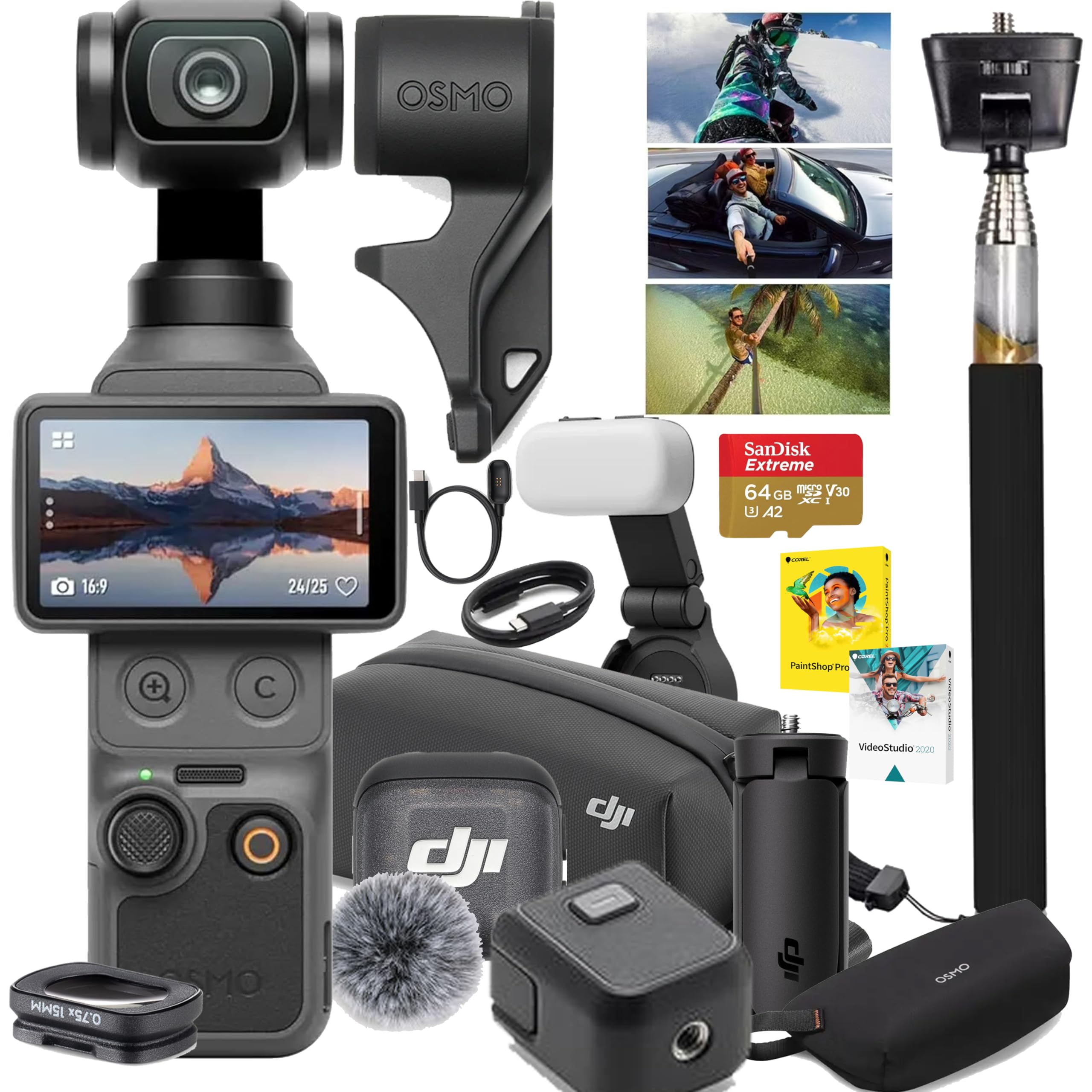 Amazon.com : DJI Osmo Pocket 4 Creator Combo, Vlogging Cameras, 4K