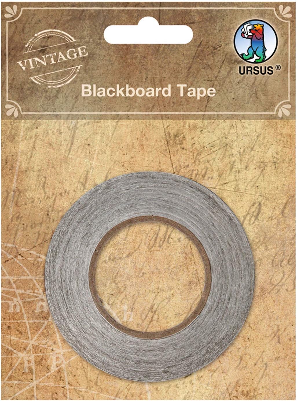 Ursus 40710000 Blackboard Tape, Adhesive Tape Made of Blackboard Film
