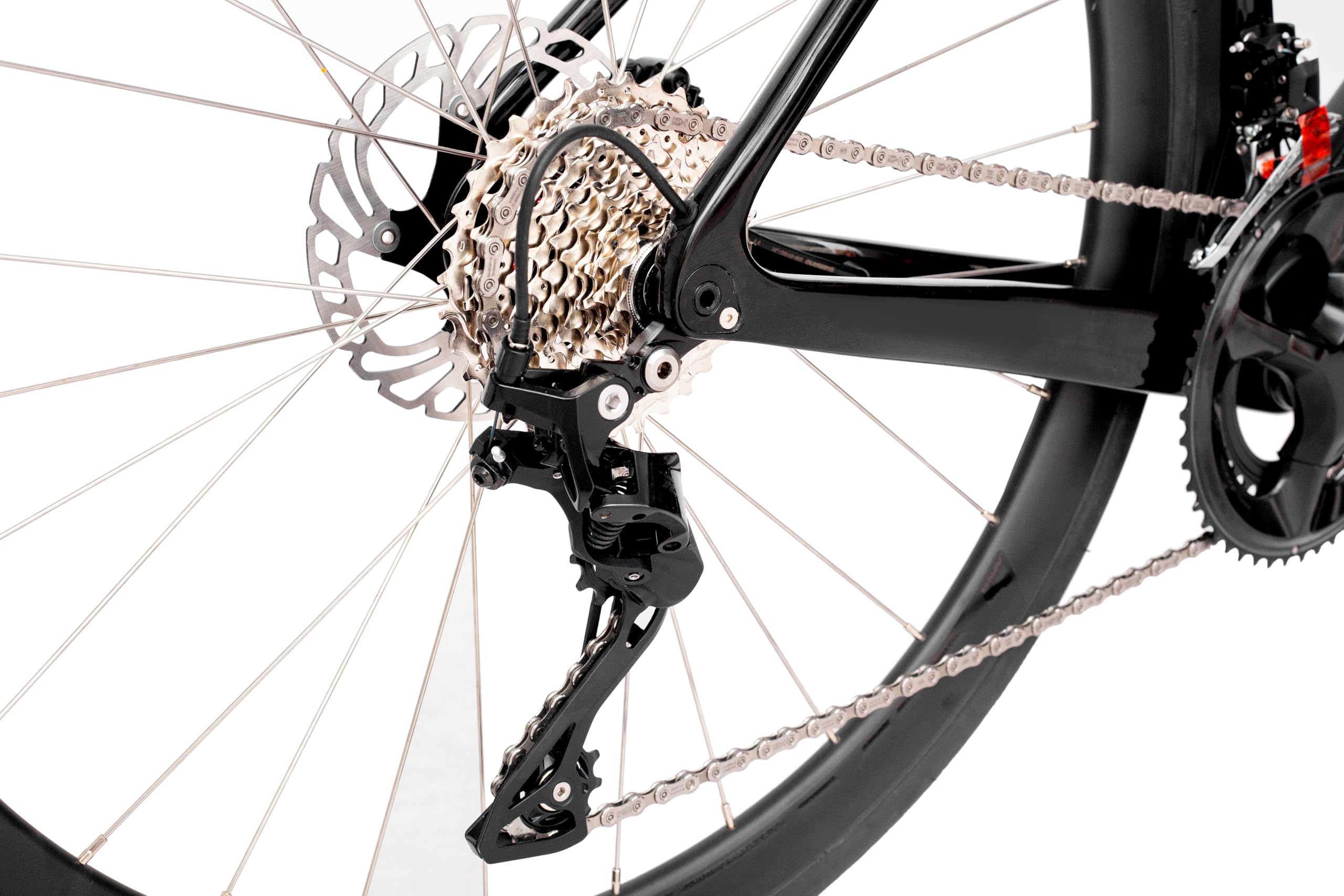 Rinos Odin 4 Bici da Corsa in Carbonio | 105, 24 Velocità | Telaio in Carbonio T800 | 9,6 kg | Freni a Disco Idraulici | Cerchi Aerodinamici 38 mm
