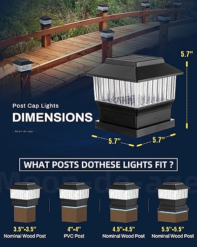 Miniatura 3 de Luces solares de poste de 50 lúmenes y 3 modos (paquete de 6) y luces solares RGB y cálidas (paquete de 4)