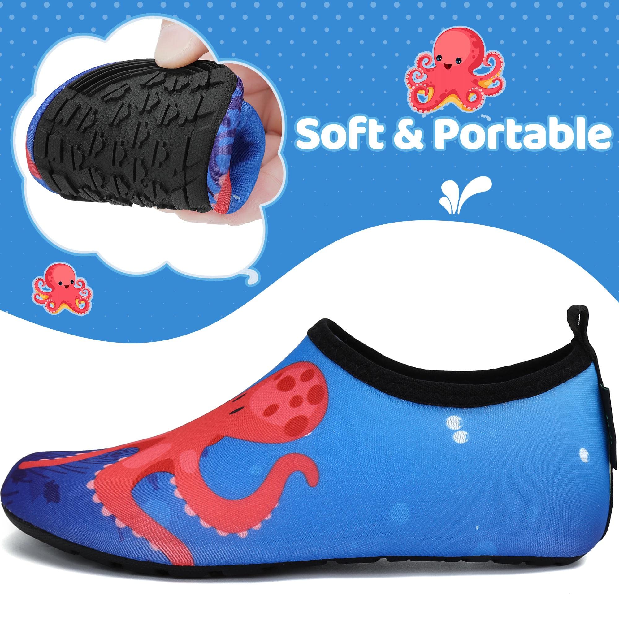 SAGUARO Bambini Ragazze Scarpe da Mare Spiaggia Scarpette da Acqua Scarpe da Immersione per Sportive Acquatici Nuotare Water Shoes