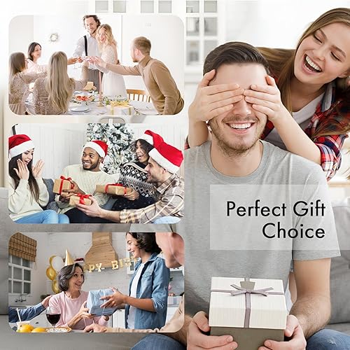 Miniatura 7 de GOH DODD - Posavasos de pizarra con soporte de metal, juego de 8 posavasos negros, juego de posavasos de piedra de 4 pulgadas, protección de mesa