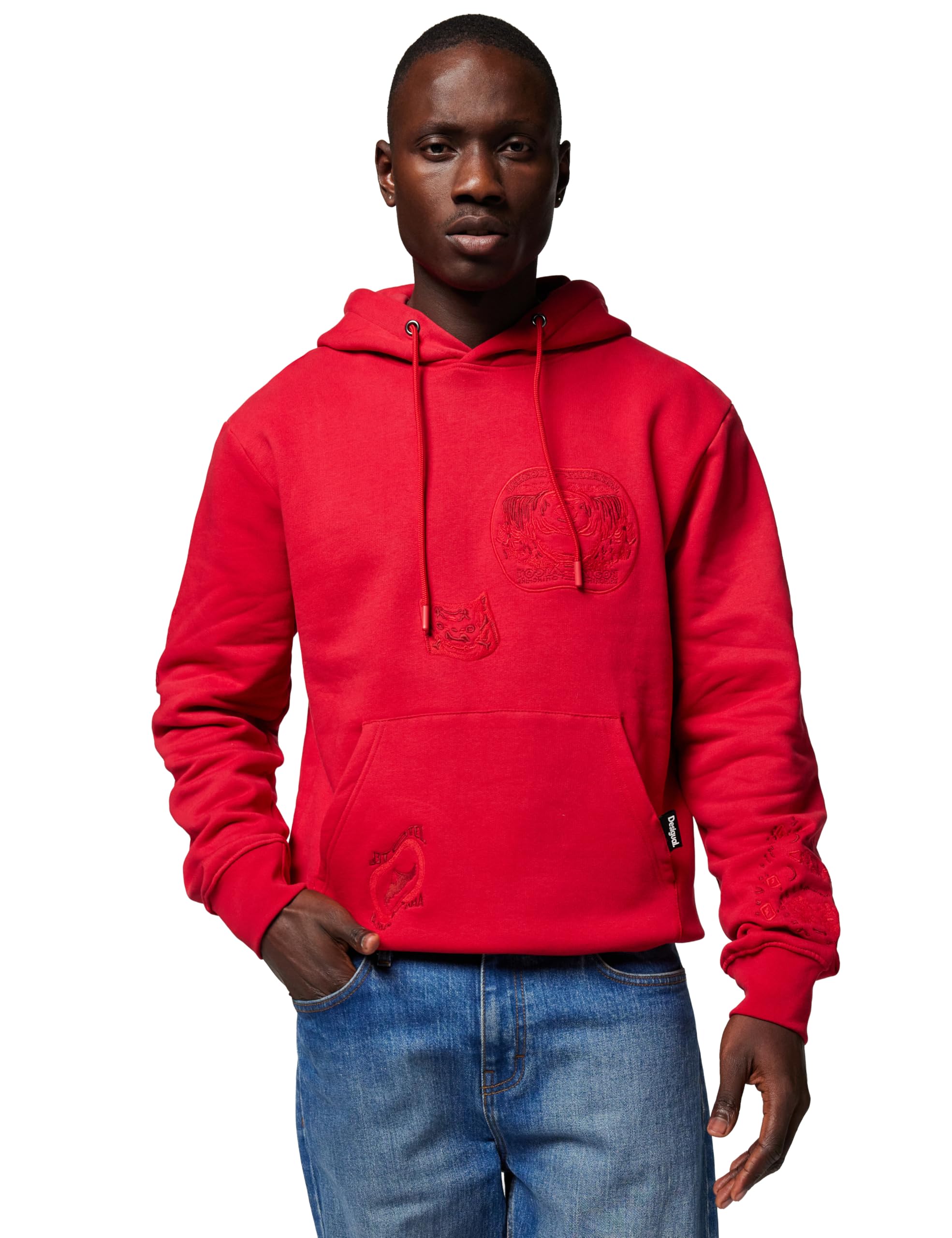 Desigual SWEAT_NUEVA ESCOCIA, 3007 BURGUNDY, M
