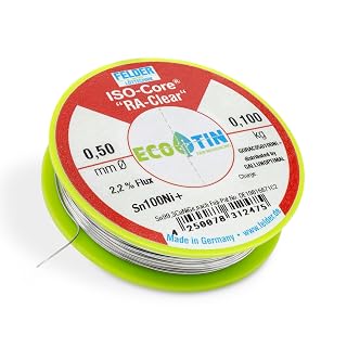 by FELDER Lötdraht Sn100Ni+ für stärker oxidierte Lötstellen | 0,5mm | 100g Spule | bleifrei mit 2,2% Flussmittel RA-Clear | REM1 | für Elektronik, Kabel und elektrische Anwendungen - Amazon product rated Grade A