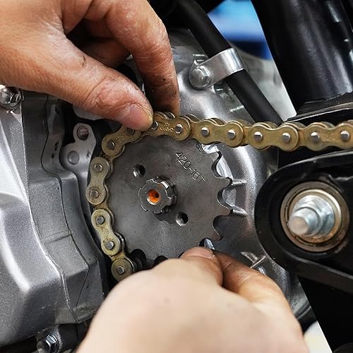 Miniatura 3 de Piñón delantero 420 16T, piñón de motocicleta de 0.669 in para Baja DR50 DR70 DR90 SDG SSR 50cc 70cc 110cc 125cc 140cc 160cc TaoTao Roketa Coolster