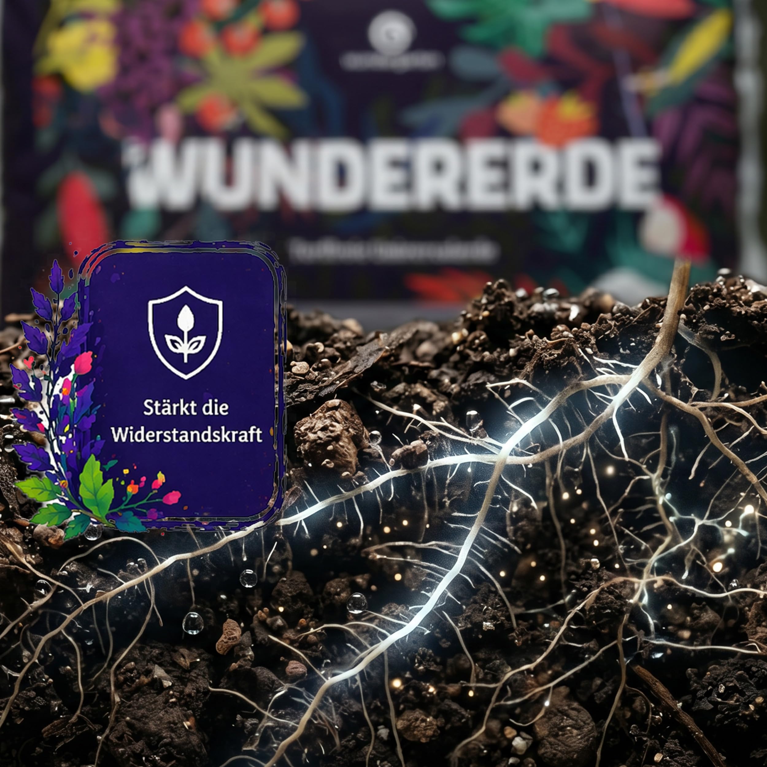 9X 10L Bio Universalerde torffrei – Mit Pflanzenkohle – Wundergarten Wundererde – Blumenerde für Zimmerpflanzen, Kräuter & Balkon – Weniger Gießen & Düngen