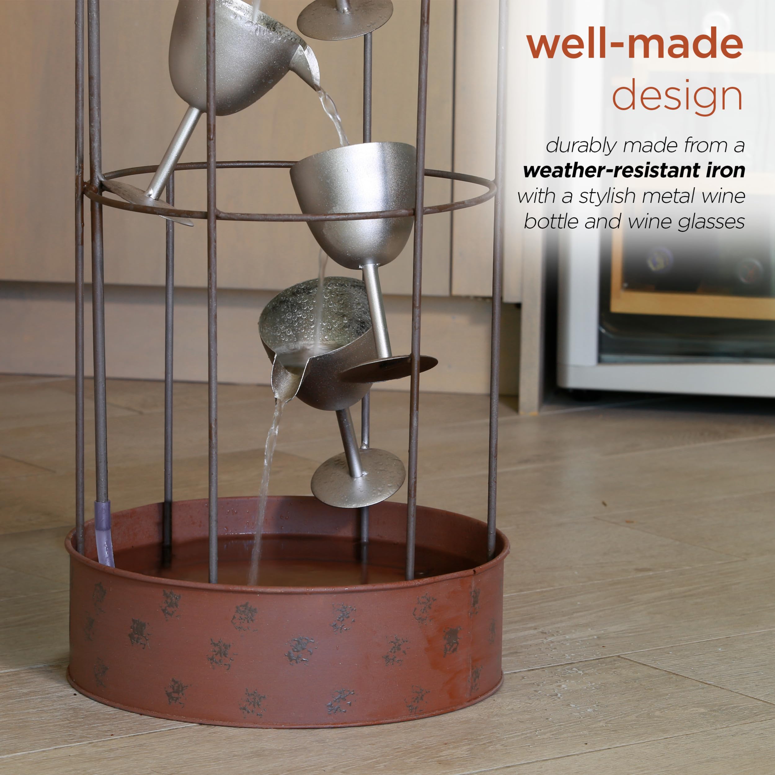 ワインファウンテン Amazon.com : Alpine Corporation IPS210 Outdoor Floor Rustic