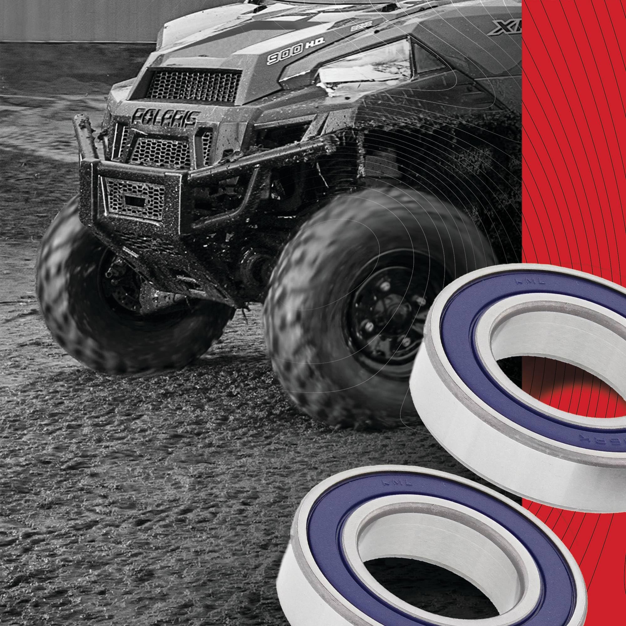 Amazon.com: All Balls Racing 25-1733 Wheel Bearing Kit Compatible