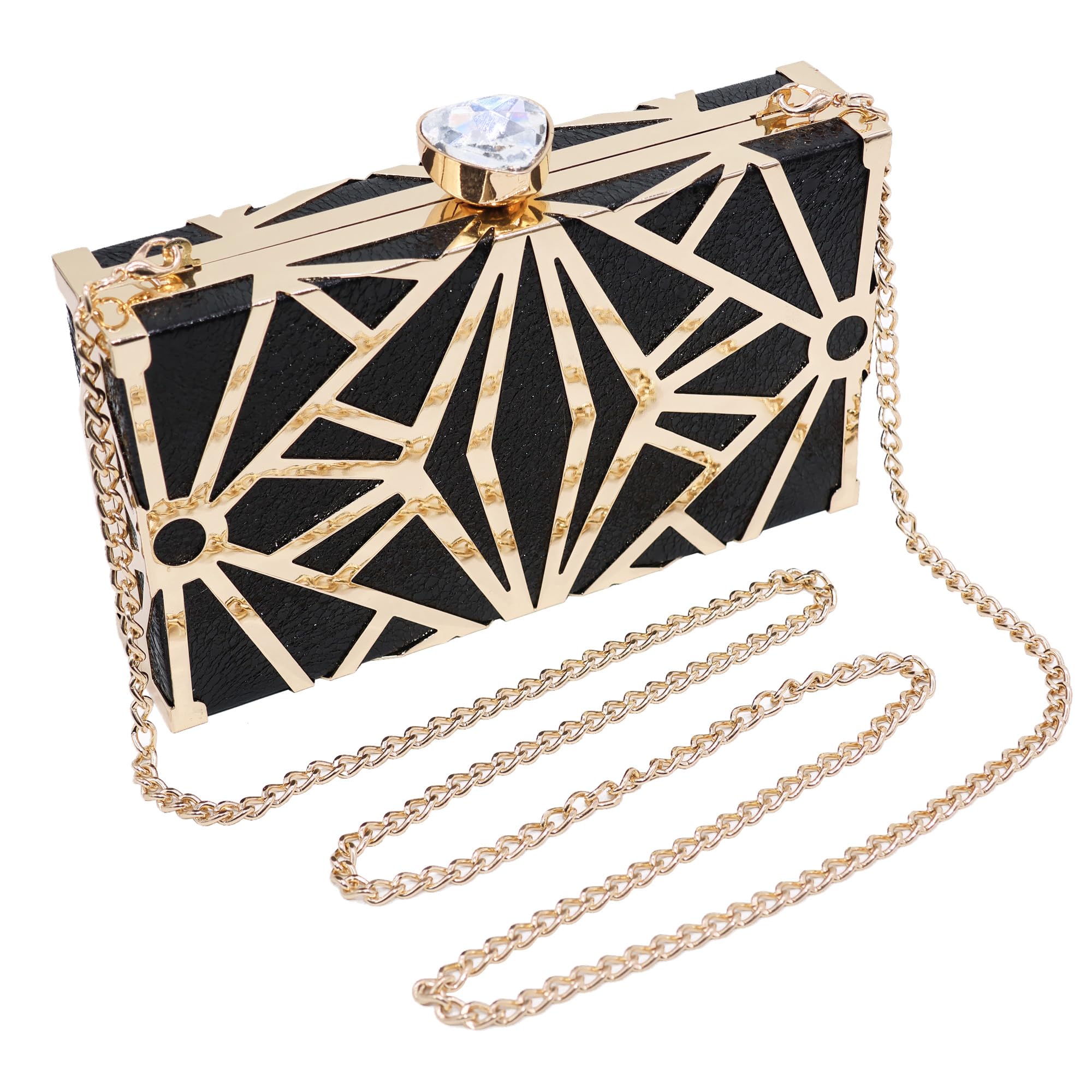 Milisente Gold Clutch Purses For Women Metallic Bridal Evening Clutch Bags Evening Formal Handbags
