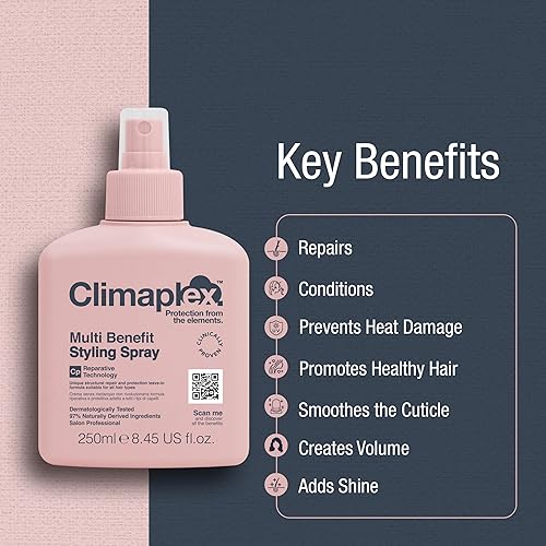 Miniatura 2 de Climaplex Spray de peinado multibeneficio  Control de encrespamiento antihumedad  Ayuda a fortalecer y prevenir daños por calor  Contiene beneficios