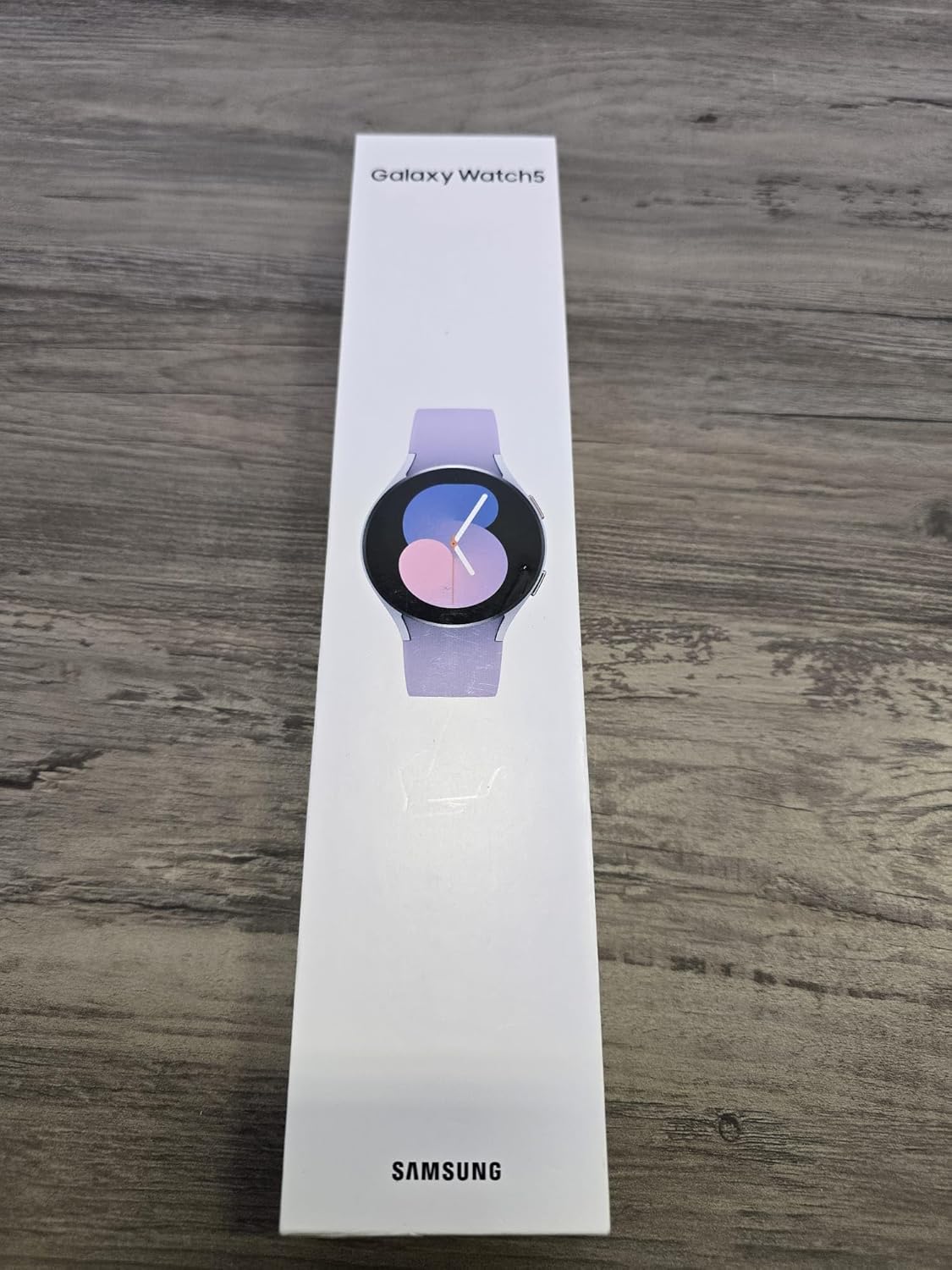SAMSUNG Galaxy Watch 5 40mm LTE Smartwatch, Sapphire Crystal Glass, Enhanced GPS, Body, Health, Fitness, Sleep Tracker, US Version, Silver w/Purple Band
