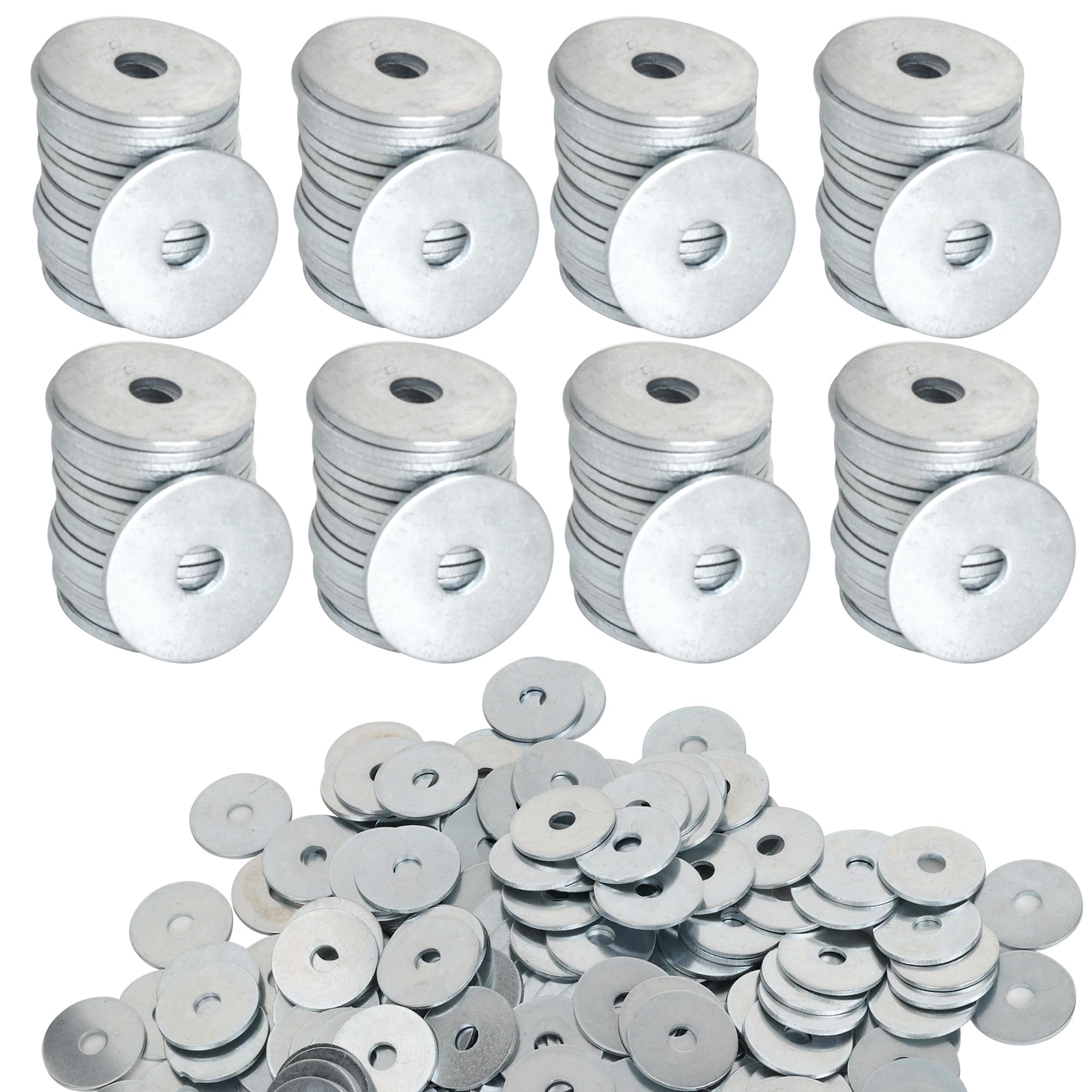 AZKEEGREY 100 Pcs M4 Washers M4 x 25 mm Penny Washers Round Thick Flat Repair Washer for Screws Bolts