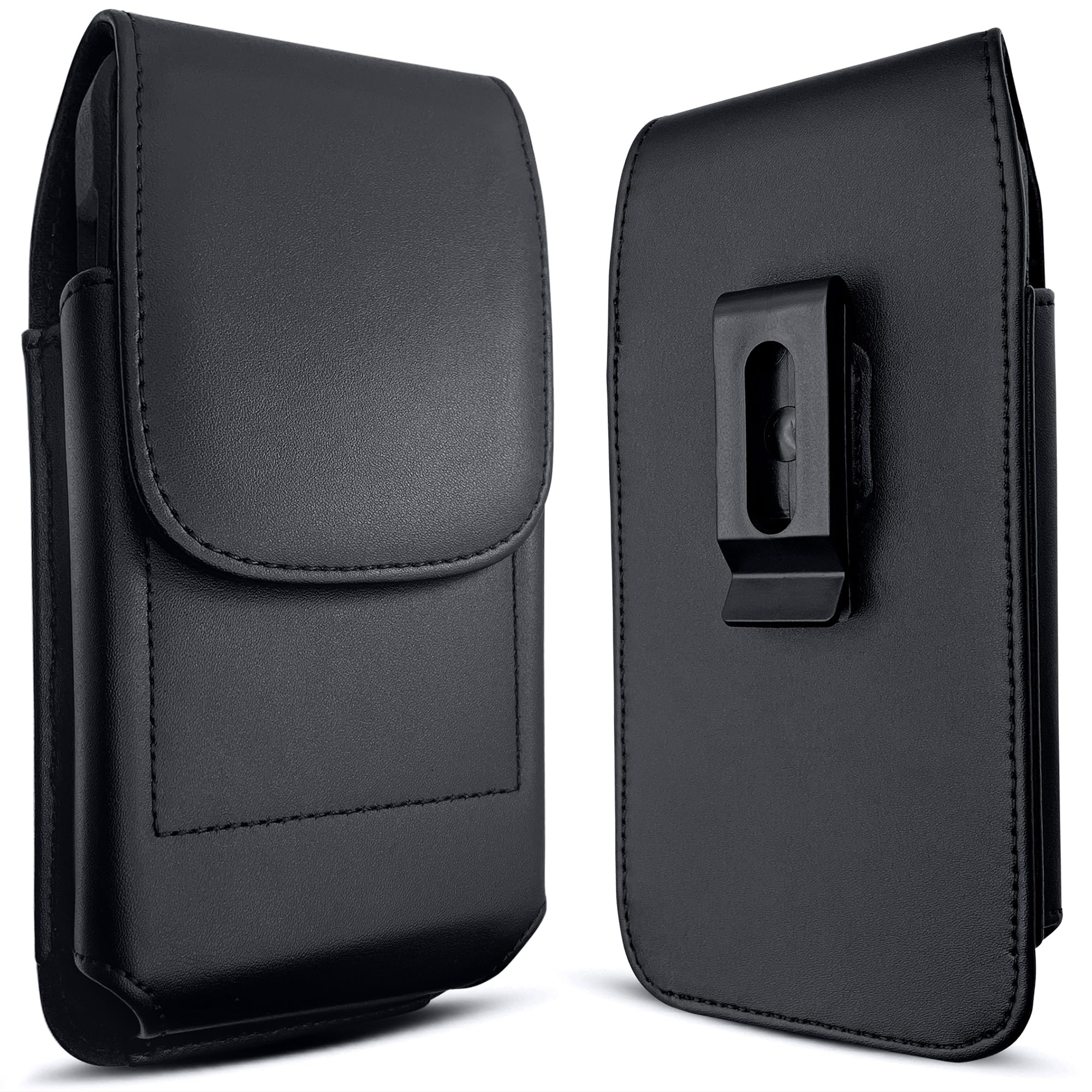 Case for iPhone 16 16 pro, 15, 15 Pro 14 Pro 13, 13 Pro 12, 12 Pro 11 Pro, Xs XR, X 10 Vertical Cell Phone Belt Holder Holster with Clip ID Card Pouch Cover (Fits with Otterbox Commuter Case)