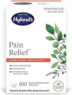 Hyland's Natural Pain Relief for Neck Back Shoulder Muscle and Joint Tablets, 100 Count
