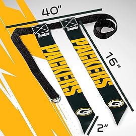 NFL Green Bay Packers Unisex Franklin Sports NFL Green Bay Packers Youth Flag Football Setfranklin Sports NFL Green Bay Packers Youth Flag Football Set, White, One Size