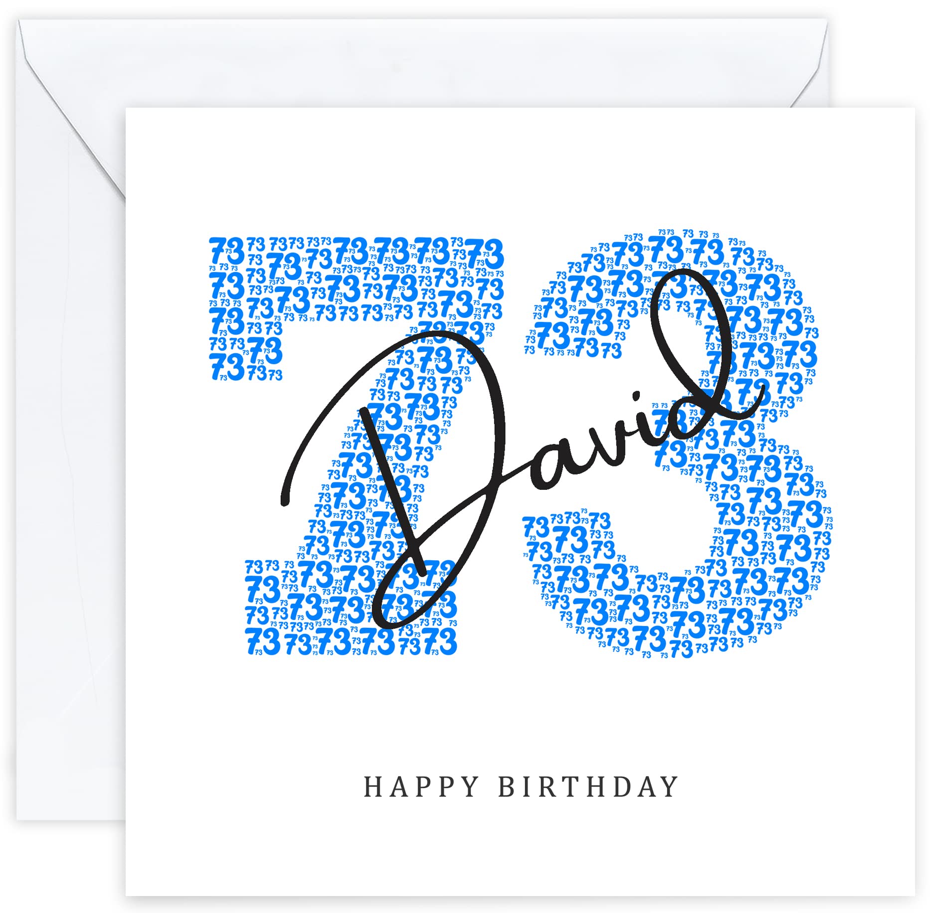 Personalised 73rd Birthday Card - Seventy Third Birthday Card for Seventy Three 73 Year Old Men Dad Husband Grandad Father Uncle Brother Him (Age 73) โ image 1