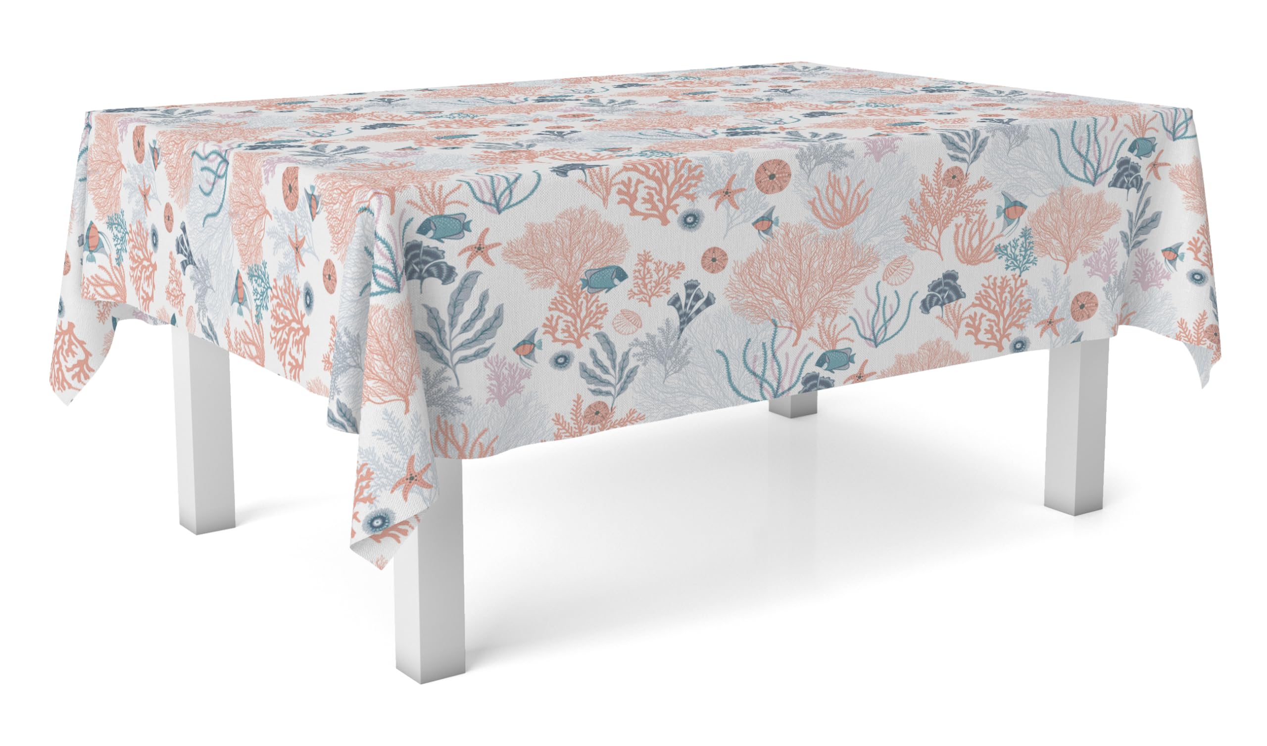 Oilcloth Tablecloth Reef Red 180 x 140 cm