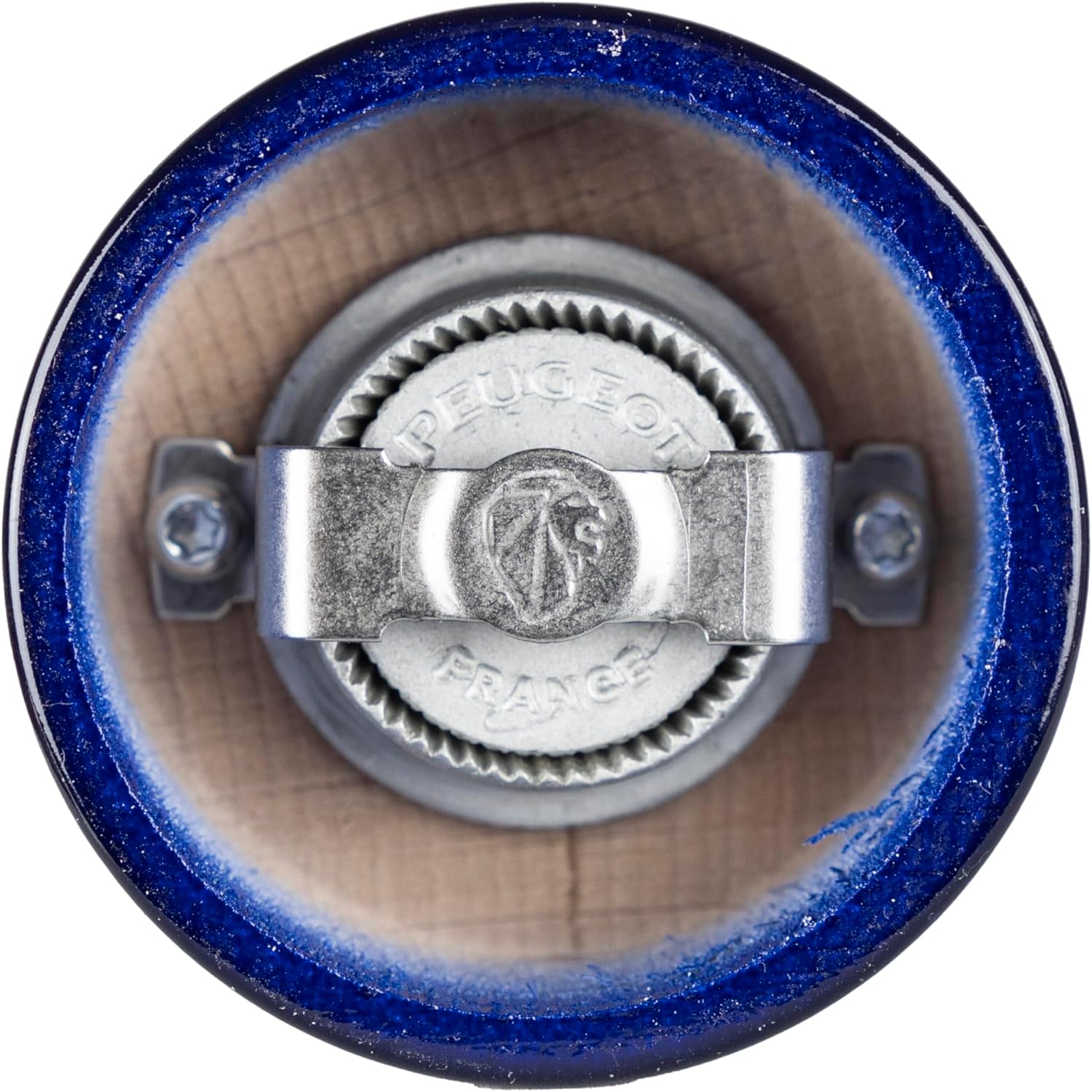 PEUGEOT- Bistro Pepper Mill - Classic Pepper Grinder - Made with PEFC Certified Wood - Made in France, 10 cm -4 in. Blue