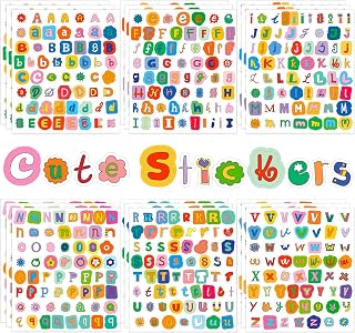 1113PCS Cute Alphabet Stickers, Letter Stickers for Scrapbook Supplies