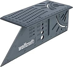Wolfcraft 5208000 Escuadra (Regla) 3D, 0 W, 0 V, Gris, 150 x 275 x 66 mm