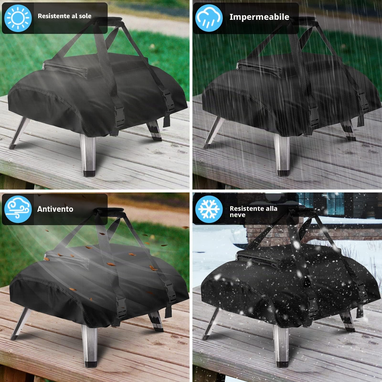 Kovshuiwe Borsa per Ooni Koda 16, copertura forno per pizza Ooni 16 accessori per forno pizza all'aperto (solo copertura)