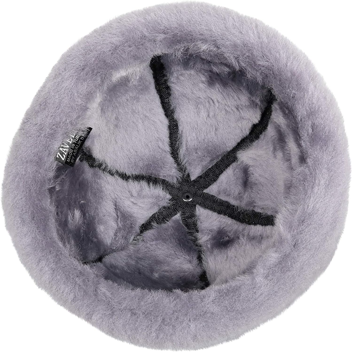 Unisex Shearling Sheepskin Winter Fur Beanie Hat - Image 3