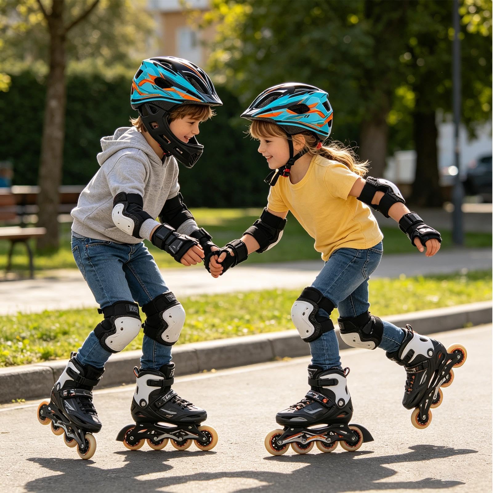 Casque De Protection pour,Résistant aux Rayures et Respirant - Casque Intégral pour Vélo De Route - Adapté Aux Escalade Trottinette Cyclisme Ski Skateboard Patinage À roulettes
